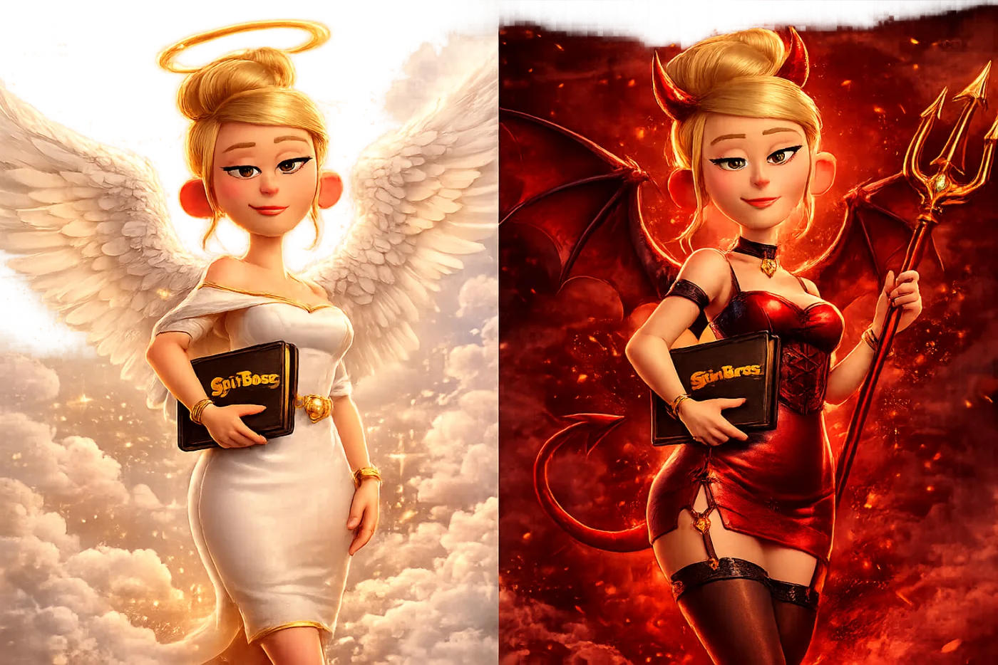 Penny as an angel and as a devil — two sides of every spin